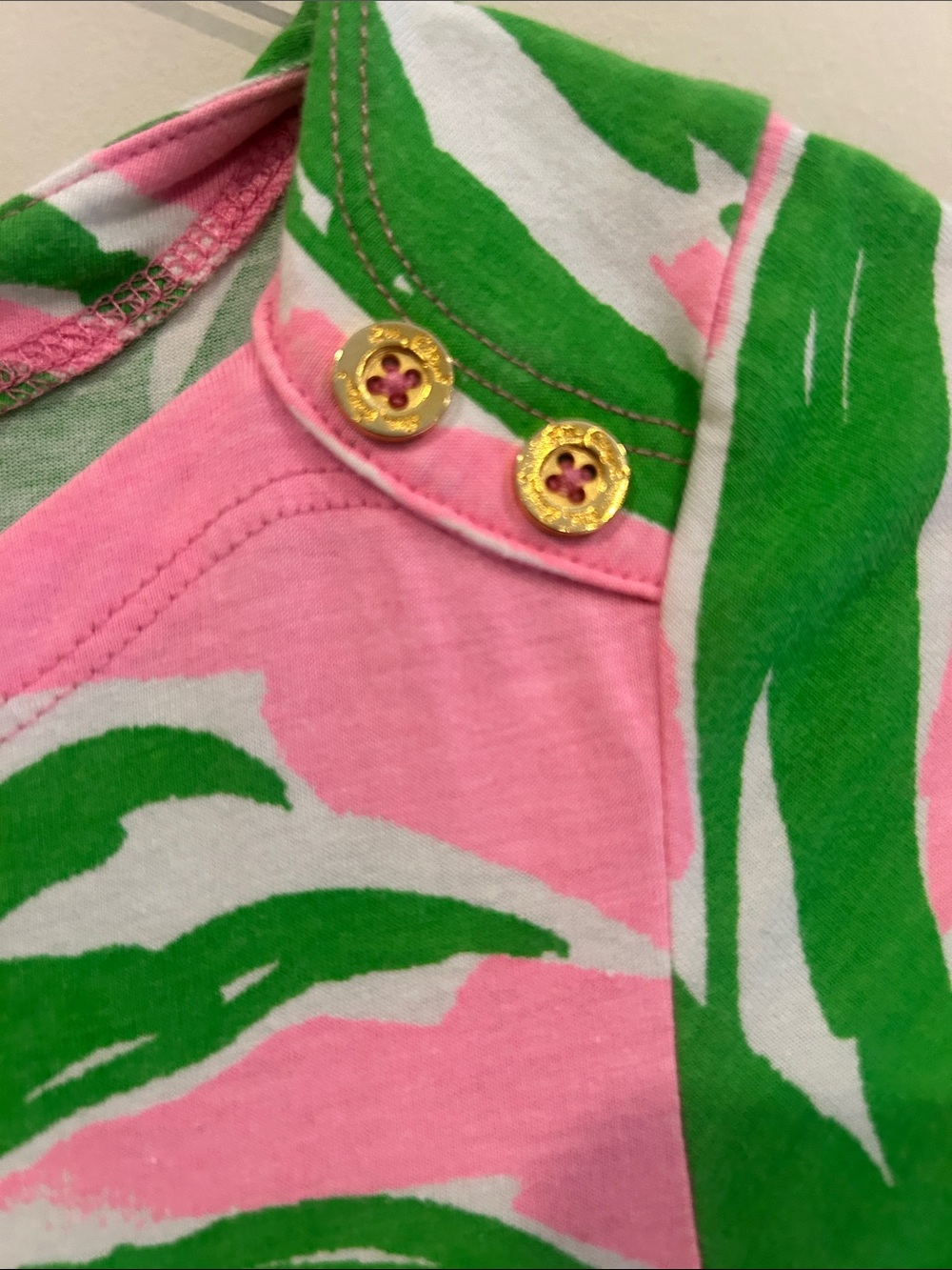 Lilly Pulitzer Pink and Green Pineapple Mini Dress - Picture 2 of 5